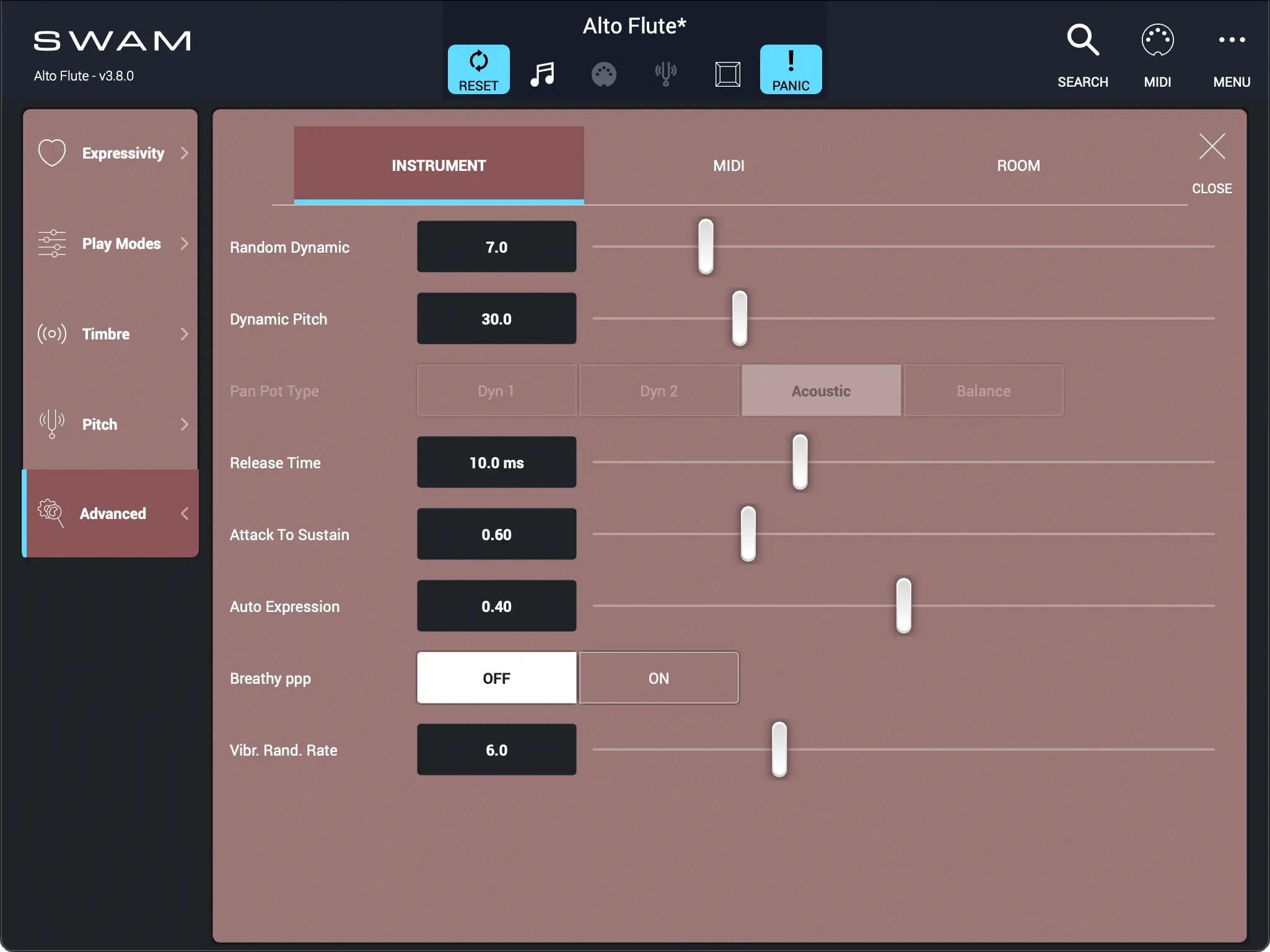 Advanced - Instruments